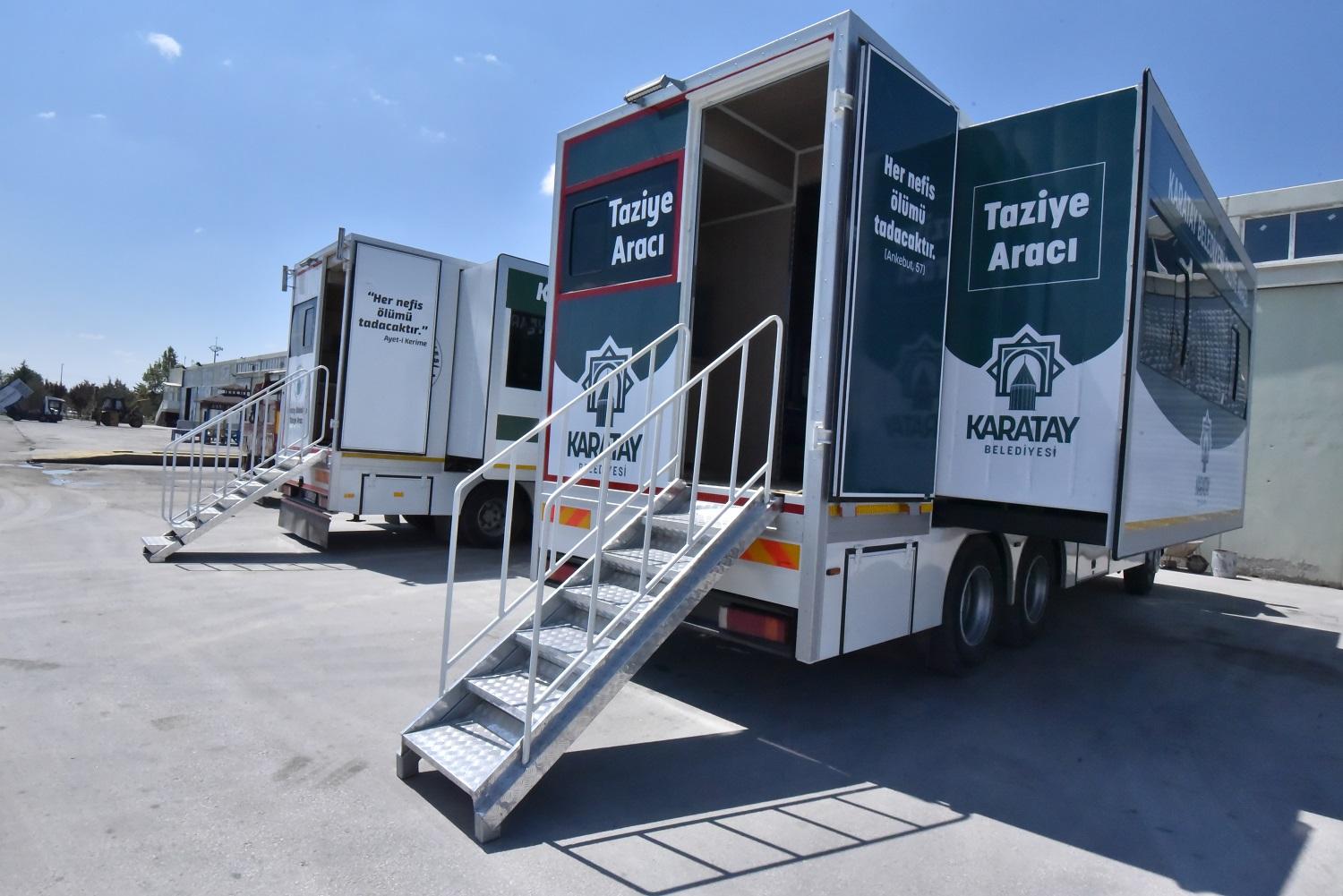 Mobil taziye aracı iç mekân ve ikram ünitesi